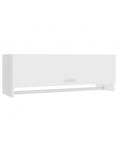 Armadio Bianco 100x32,5x35 cm in Legno Multistrato