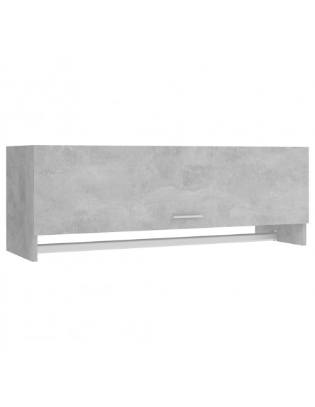 Armadio Grigio Cemento 100x32,5x35 cm in Legno Multistrato