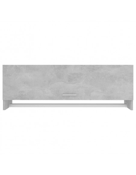 Armadio Grigio Cemento 100x32,5x35 cm in Legno Multistrato