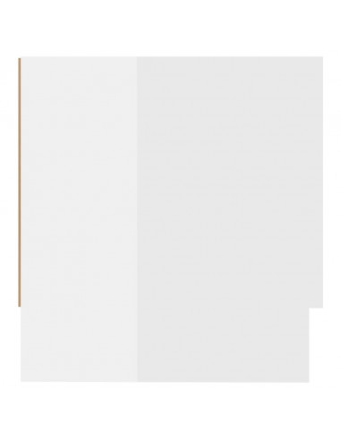 Armadio Bianco Lucido 100x32,5x35 cm in Legno Multistrato