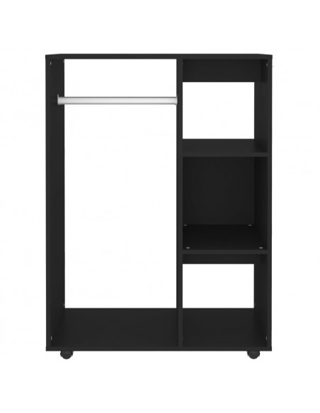 Armadio Nero 80x40x110 cm in Truciolato