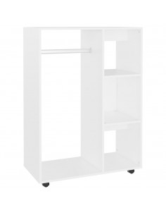 Armadio Bianco 80x40x110 cm in Truciolato 2