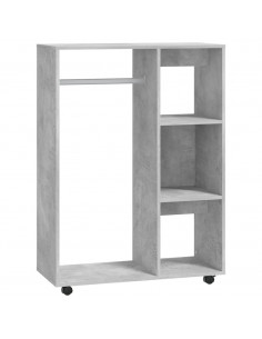 Armadio Grigio Cemento 80x40x110 cm in Truciolato 2