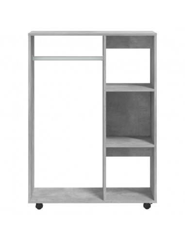 Armadio Grigio Cemento 80x40x110 cm in Truciolato