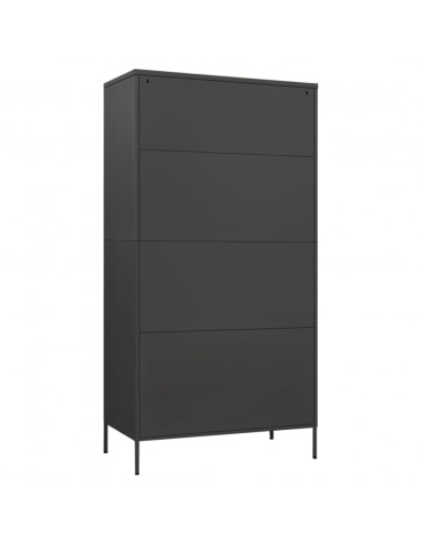 Armadio Antracite 90x50x180 cm in Acciaio