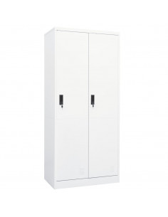 Armadio Bianco 80x50x180 cm in Acciaio 2