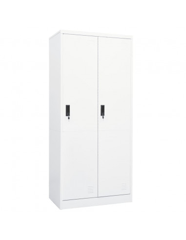 Armadio Bianco 80x50x180 cm in Acciaio