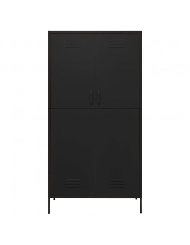 Armadio Nero 90x50x180 cm in Acciaio