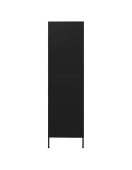Armadio Nero 90x50x180 cm in Acciaio