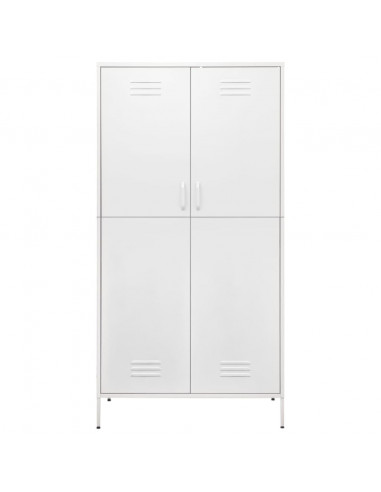 Armadio Bianco 90x50x180 cm in Acciaio