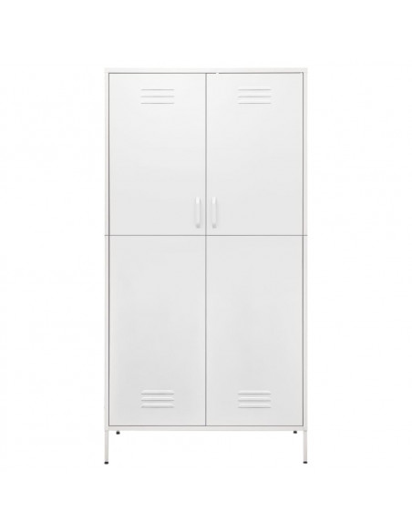 Armadio Bianco 90x50x180 cm in Acciaio
