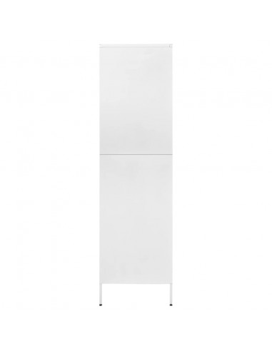 Armadio Bianco 90x50x180 cm in Acciaio
