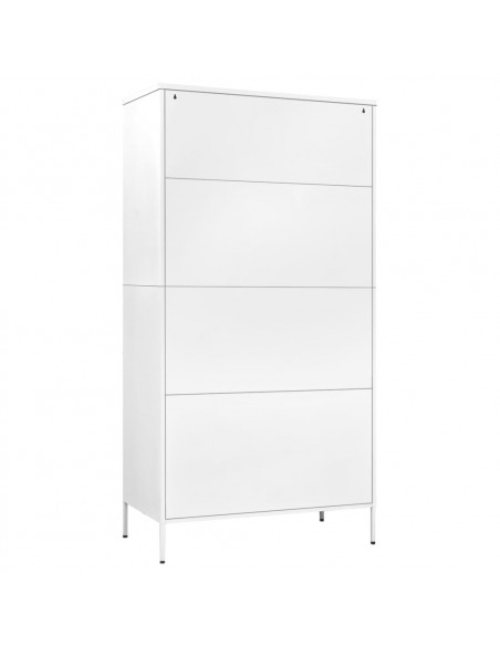 Armadio Bianco 90x50x180 cm in Acciaio