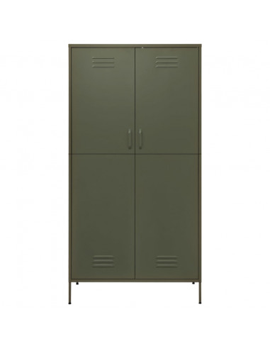 Armadio Verde Oliva 90x50x180 cm in Acciaio
