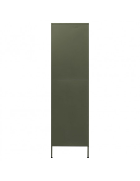 Armadio Verde Oliva 90x50x180 cm in Acciaio