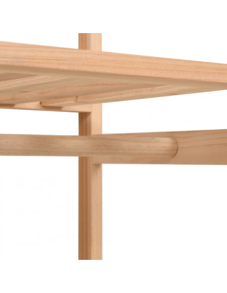 Armadio per Indumenti a 3 Ripiani 110x40x170 cm
