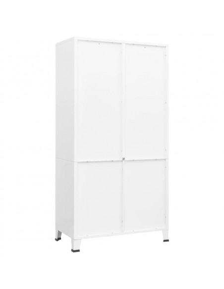 Armadio Bianco Industriale 90x50x180 cm in Metallo