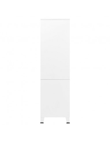 Armadio Bianco Industriale 90x50x180 cm in Metallo