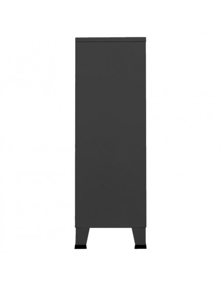 Armadio Industriale Antracite 67x35x107 cm in Acciaio