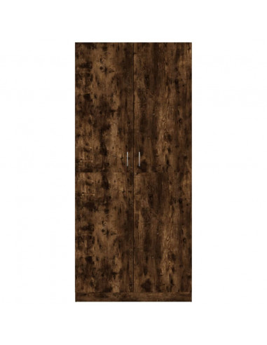 Armadio Rovere Fumo 90x52x200 cm in Legno Multistrato