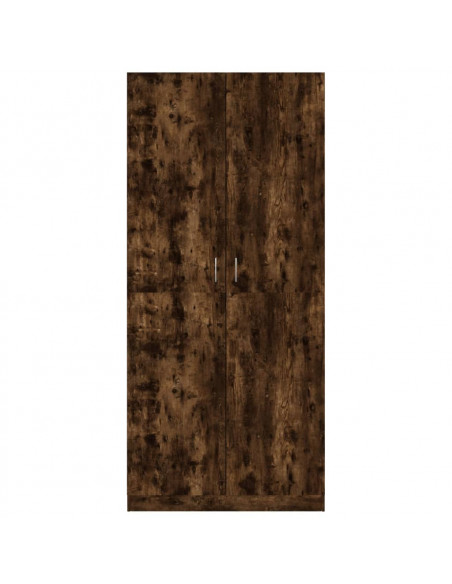 Armadio Rovere Fumo 90x52x200 cm in Legno Multistrato