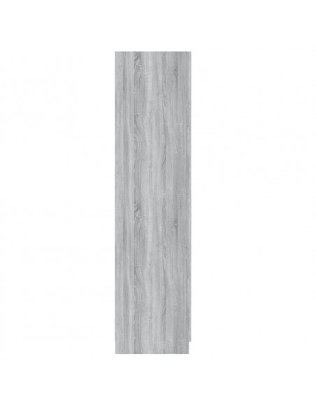 Armadio Grigio Sonoma 90x52x200 cm in Legno Multistrato