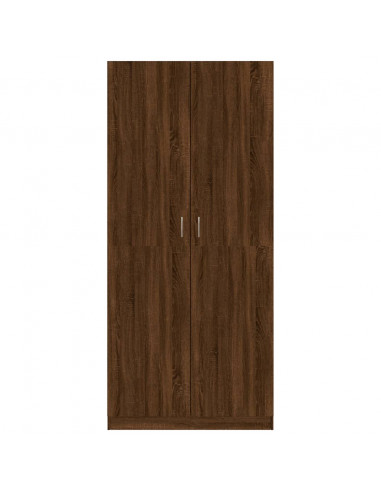 Armadio Rovere Marrone 90x52x200 cm in Legno Multistrato