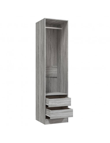 Armadio con Cassetti Grigio Sonoma 50x50x200 Legno Multistrato