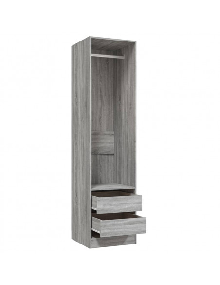 Armadio con Cassetti Grigio Sonoma 50x50x200 Legno Multistrato