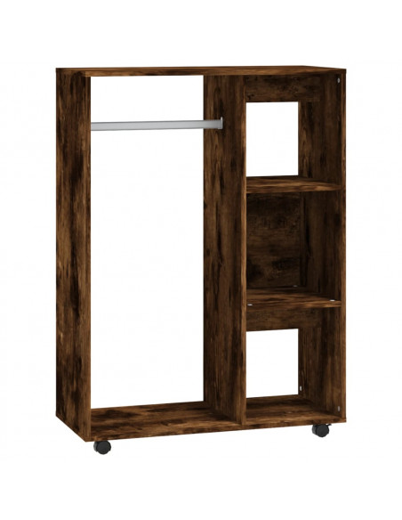 Armadio Rovere Fumo 80x40x110 cm in Legno Multistrato