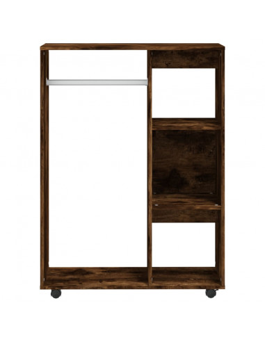 Armadio Rovere Fumo 80x40x110 cm in Legno Multistrato