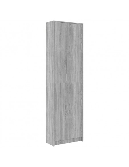Armadio Corridoio Grigio Sonoma 55x25x189 cm Legno Multistrato