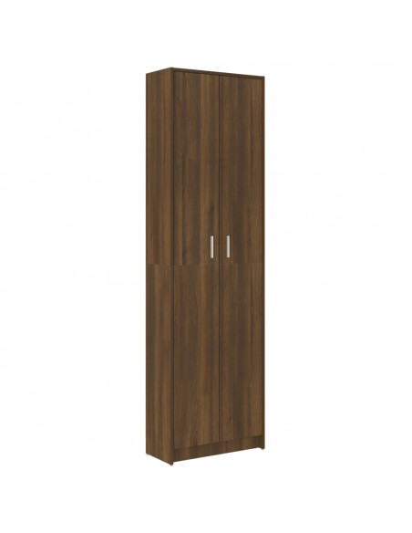 Armadio Corridoio Rovere Marrone 55x25x189 cm Legno Multistrato