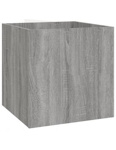 Set di Mobili da Corridoio Grigio Sonoma in Legno Multistrato