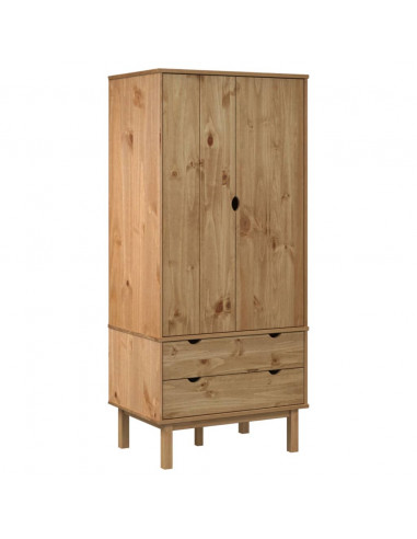 Armadio OTTA 76,5x53x172 cm in Legno Massello di Pino