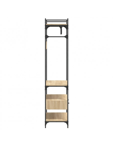 Armadio Cassetti Rovere Sonoma 89x39x184,5 cm Legno Multistrato
