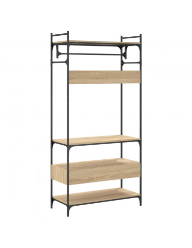 Armadio Cassetti Rovere Sonoma 89x39x184,5 cm Legno Multistrato