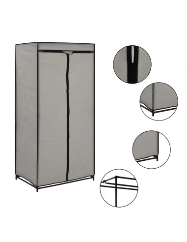 Armadio Grigio 75x50x160 cm