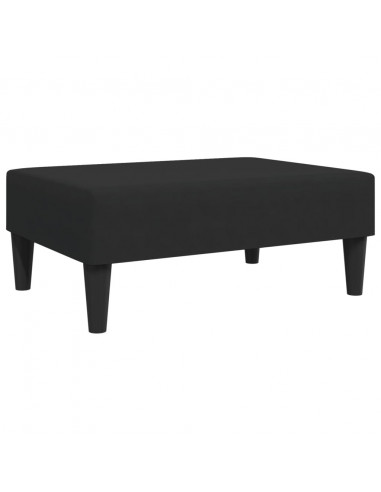 Poggiapiedi Nero 77x55x31 cm in Velluto