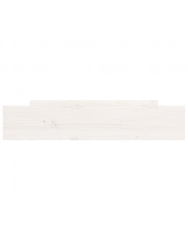 Cassettoni da Letto 2 pz Bianchi in Legno Massello di Pino