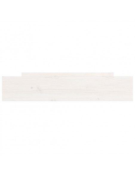 Cassettoni da Letto 2 pz Bianchi in Legno Massello di Pino