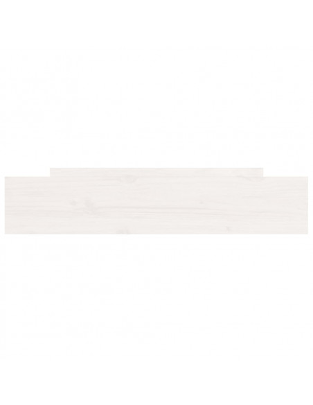 Cassettoni da Letto 2 pz Bianchi in Legno Massello di Pino
