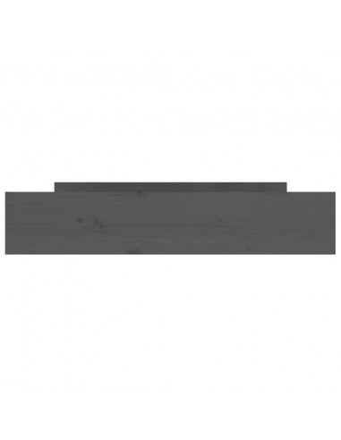 Cassetti per Letto 2 pz in Legno Massello di Pino Grigio