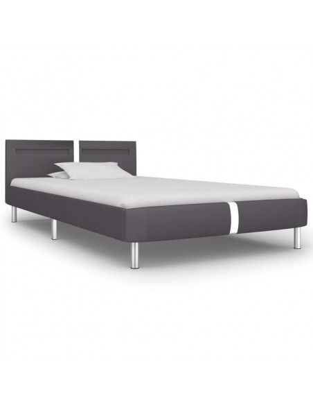 Giroletto con LED Grigio in Similpelle 90x200 cm