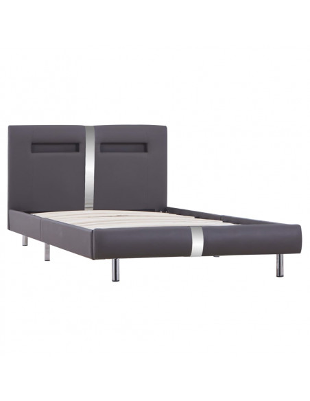 Giroletto con LED Grigio in Similpelle 90x200 cm