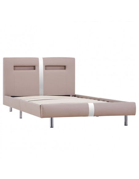 Giroletto con LED Cappuccino in Similpelle 90x200 cm