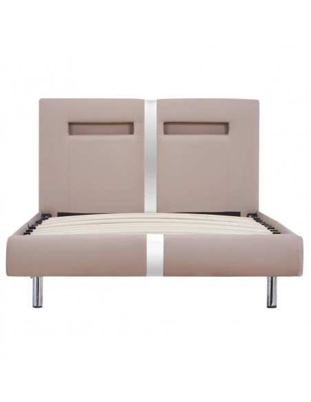 Giroletto con LED Cappuccino in Similpelle 90x200 cm