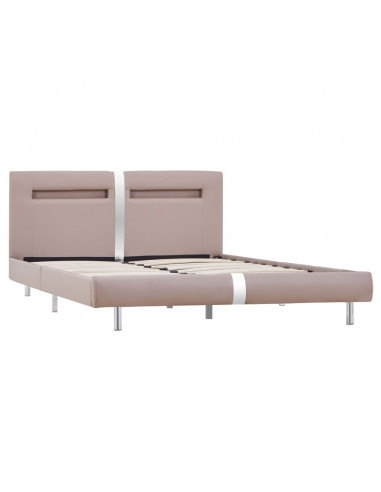 Giroletto con LED Cappuccino in Similpelle 120x200 cm