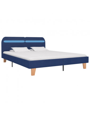 Giroletto con Luci LED Blu in Tessuto 180x200 cm