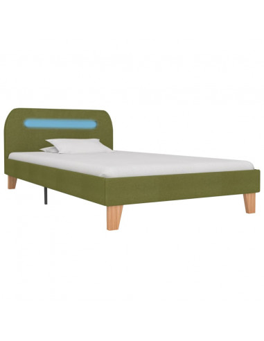 Giroletto con Luci LED in Tessuto Verde 90x200 cm